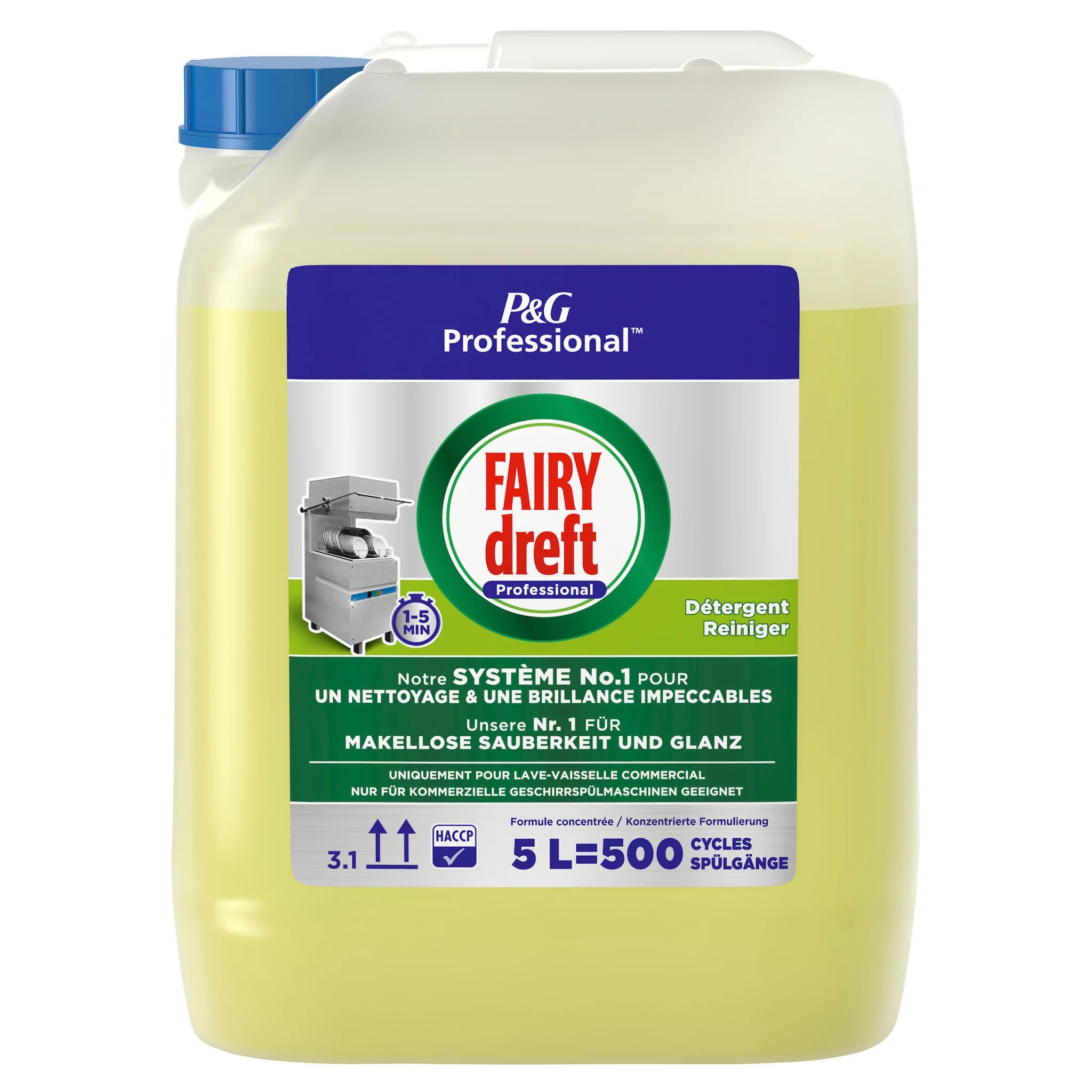 Fairy Professional gewerbliches Maschinenspülmittel, Reiniger 5L