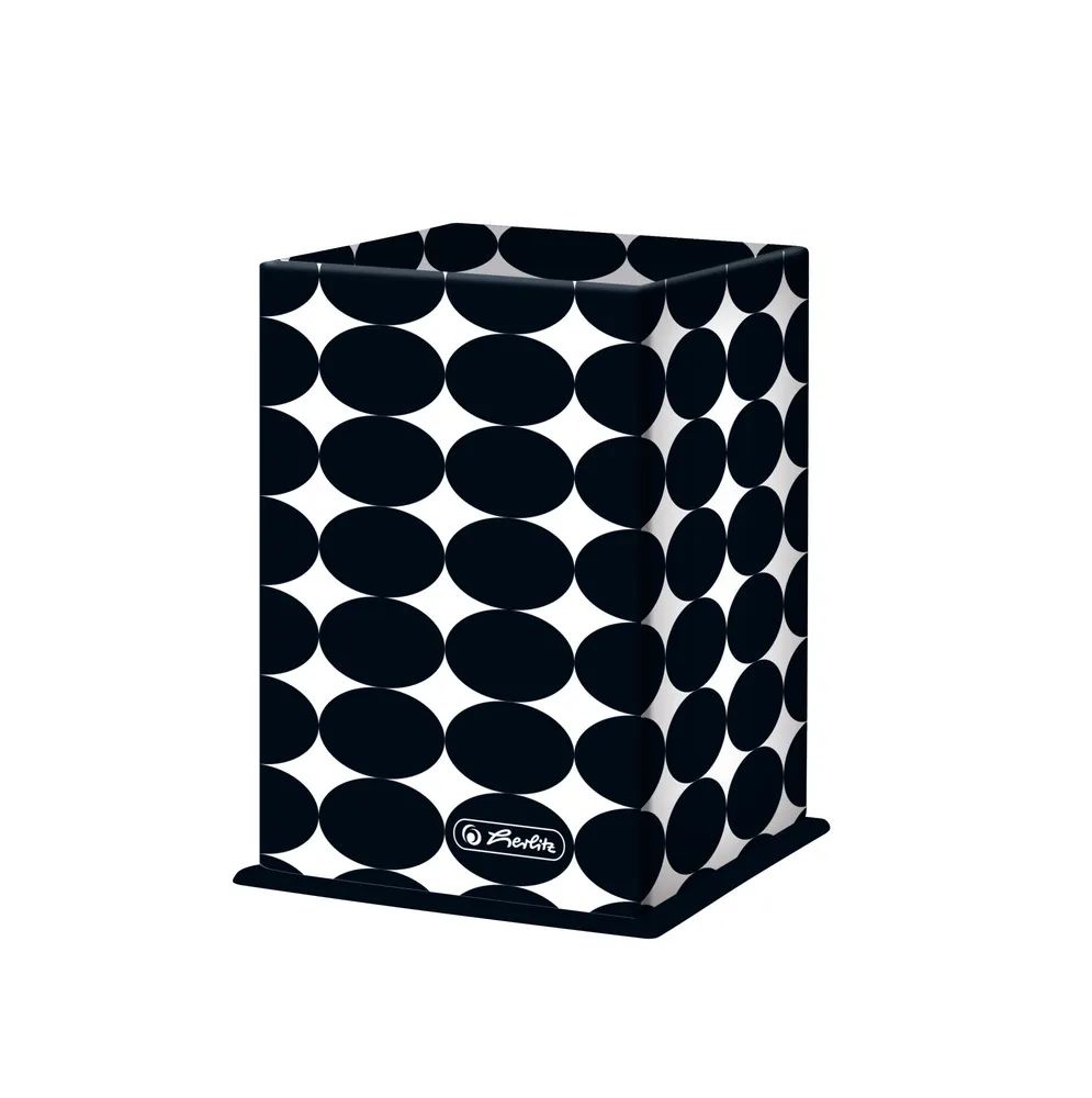 herlitz Köcher Pappe rechteckig Just Black