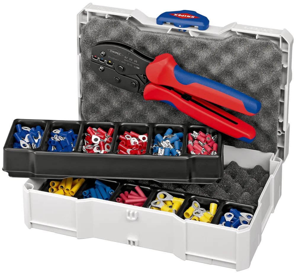 KNIPEX Crimp-Sortiment für Kabelverbinder 13-teilig 265 mm