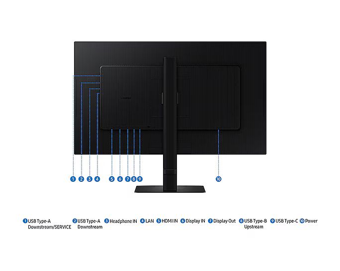 Samsung ViewFinity S6 S27D600UAU - S60UD Series - LED-Monitor - USB - 68.6 cm (27")