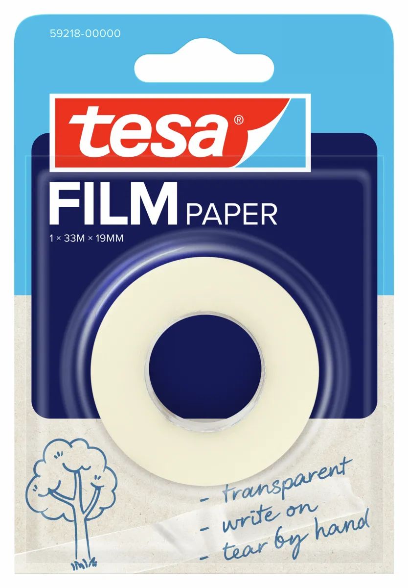 Tesa film PAPIER 8x transp. zum beschriften faltsch.