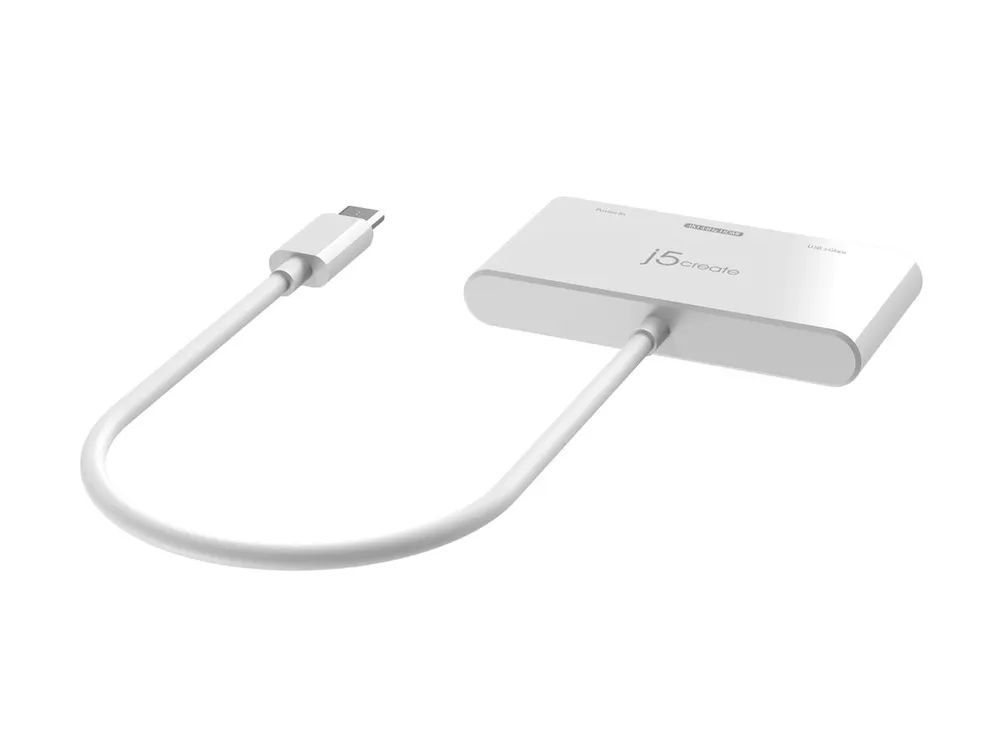 j5create JCA399 - Videoadapter - 24 pin USB-C männlich zu HDMI, USB-C (PD)