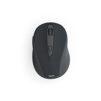 Hama Funkmaus "WM-400", ergonomisch, optisch, 6 Tasten, ohne Klickgeräusch, SW