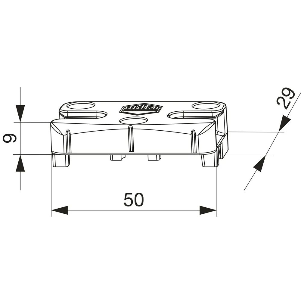 MACO Schließteil iS PVC 12/20-13, ALUPLAST/DIMEX/SCHÜCO, silber (96674)