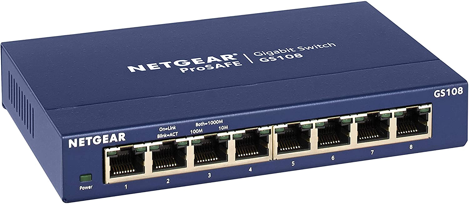 Netgear ProSAFE GS108, 8-Port