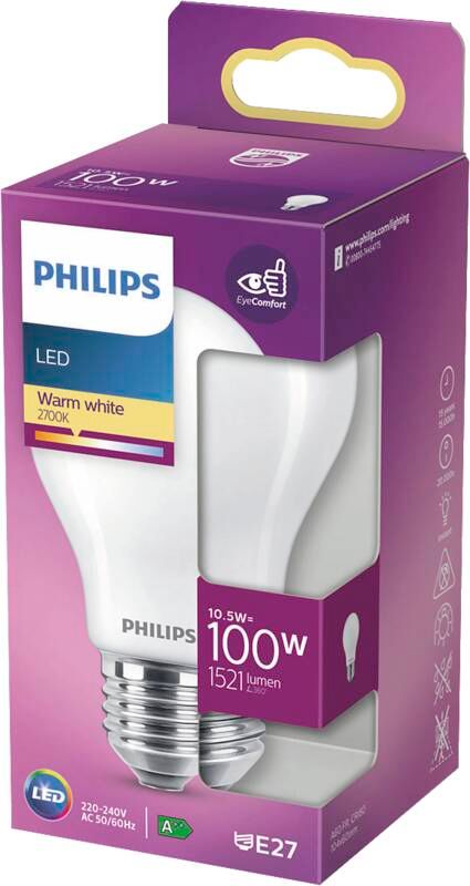 Philips LED classic 100W E27 WW A60 FR ND SRT4