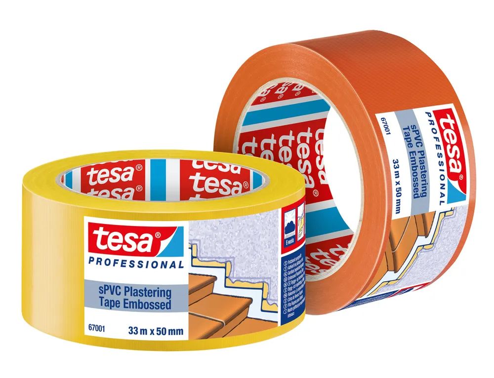 Tesa 67001-00001-00 Putzband Gelb L x B 33 m 50 mm 1 St