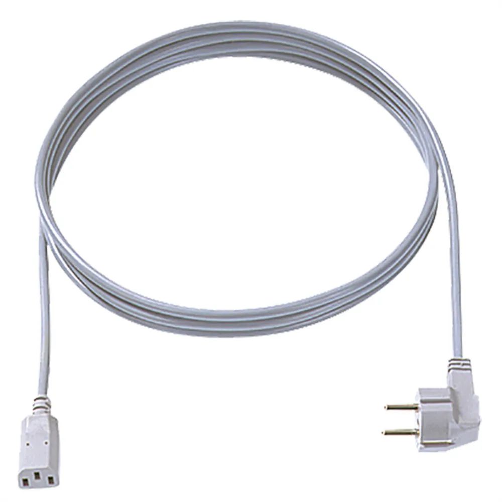 BACHMANN Zuleitung H05VV-F 3G 1,5 mm², CEE7/7 / C13, grau, 1,5 m