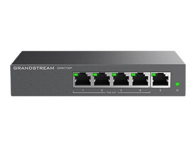 Grandstream GWN7700P - Switch - unmanaged - 5 x 10/100/1000 (PoE+)