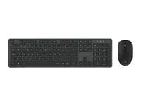 Conceptronic Kabellose Tastatur- und Maus-Kombination - Spanisches Layout - Volle Größe (100%) - Kabellos - RF Wireless - QWERTY - Schwarz - Maus enthalten