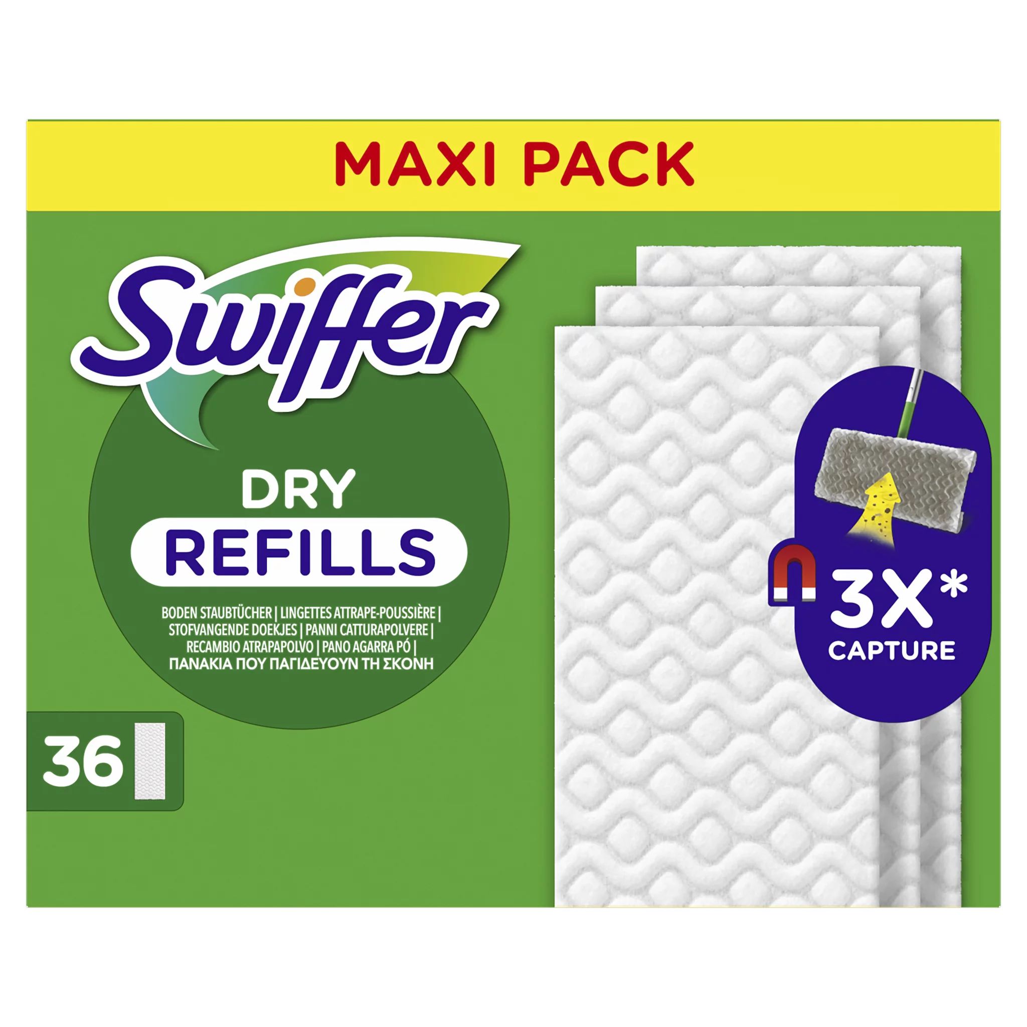 Swiffer Trocken Wischtücher Nachfüllpackung 36er