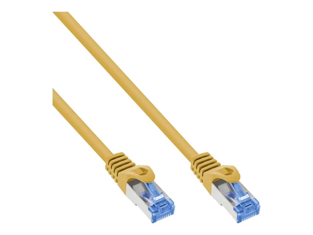 InLine Patchkabel - Cat.6A - S/FTP - TPE (LSZH) - CCA - gelb - 1,5m