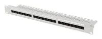 Lanberg 19" Patchpanel CAT.6A UTP+ Kabelorg. gr - 24-Port - Rack-Modul