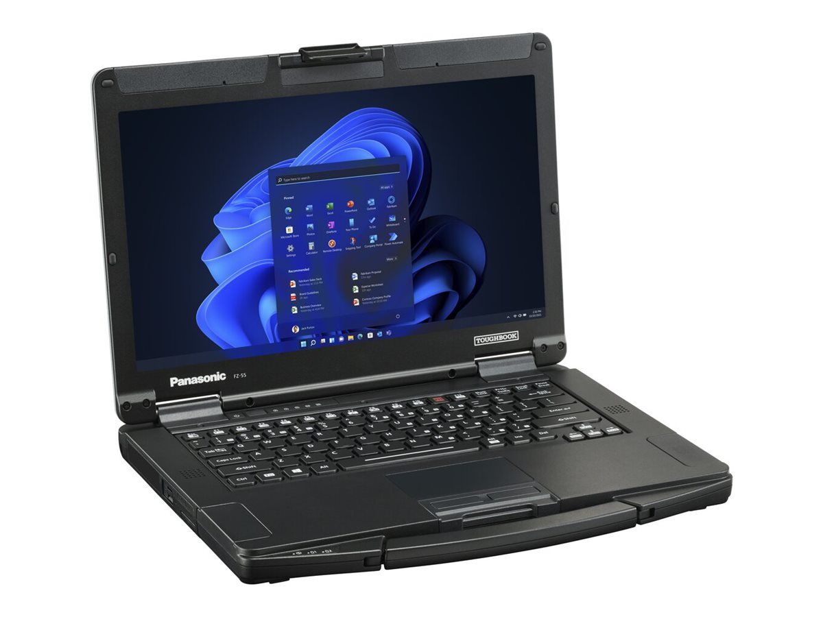 Panasonic Toughbook 55 - Robust - Intel Core i5 1345U - Win 11 Pro - UHD Graphics - 16 GB RAM - 512 GB SSD NVMe, TCG Opal Encryption - 35.6 cm (14")