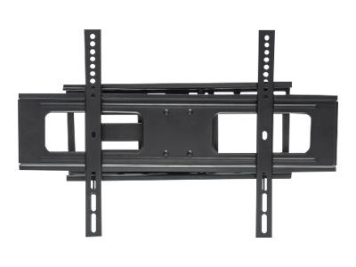 Manhattan TV & Monitor Mount, Wall, Full Motion, 1 screen, Screen Sizes: 37-65", Black, VESA 200x200 to 600x400mm, Max 50kg, LFD, Tilt & Swivel with 3 Pivots, Lifetime Warranty - Klammer - für LCD TV - stabiler Stahl - Schwarz - Bildschirmgröße: 94-1