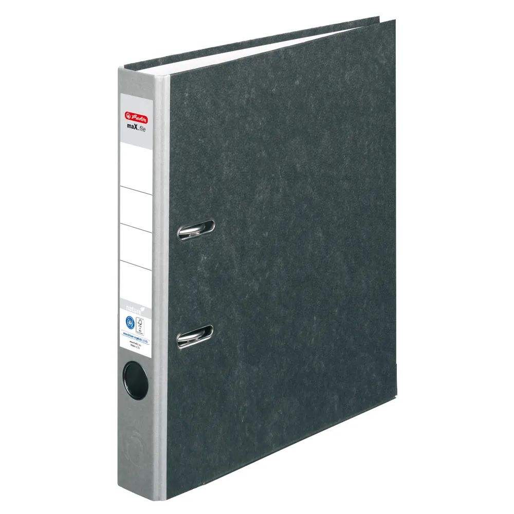herlitz Ordner maX.file nature, A4, 5cm, grau