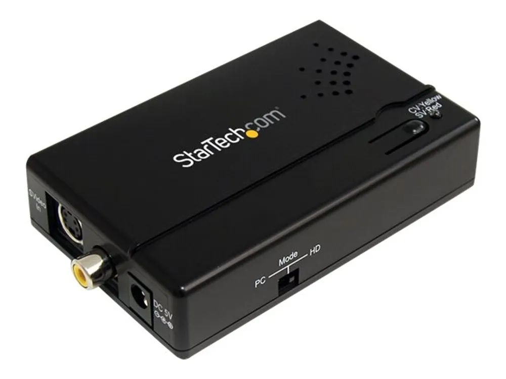 StarTech.com Composite und S-Video auf VGA Video Konverter mit Scaler - VGA zu RCA (YPbPr)
