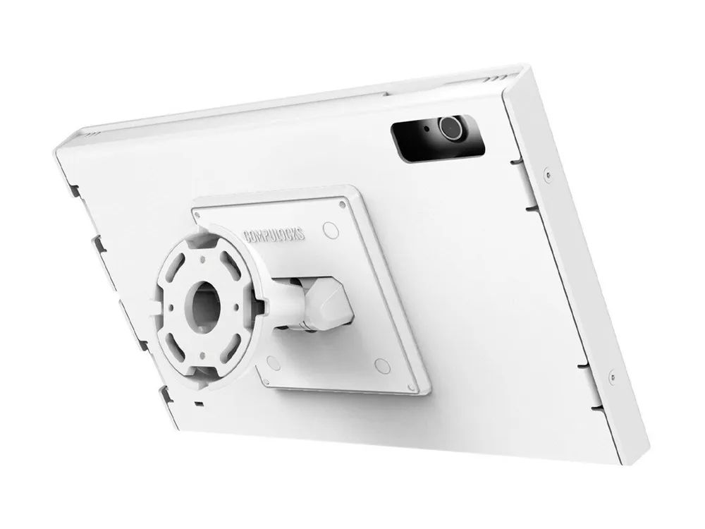 Compulocks iPad 10th-11th (A16) Gen Swell Enclosure Bow Tilting Wall Mount White - Befestigungskit (Gehäuse, Kippbare Wandhalterung)