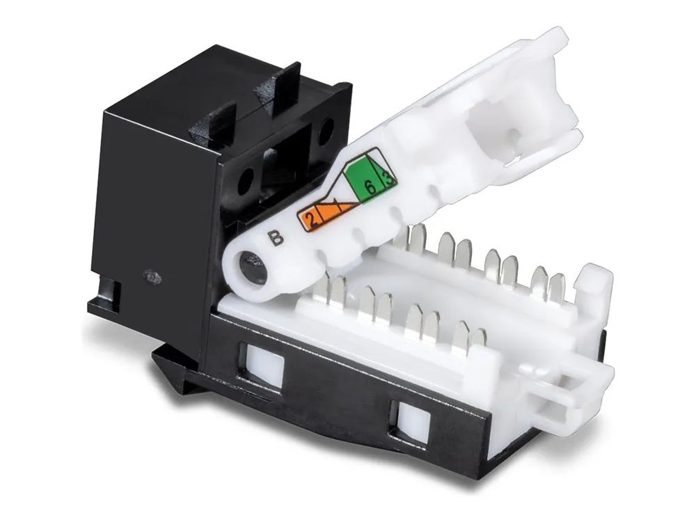 TRENDnet TC-K50C6BK - Modulare Eingabe - CAT 6 - Schwarz - TAA-konform (Packung mit 50)