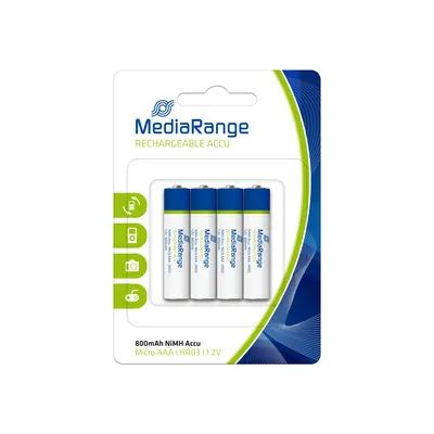 Media Range MediaRange wiederaufladbare NiMH-Akkus/Batterien Micro AAA/HR03/1.2V 1x4