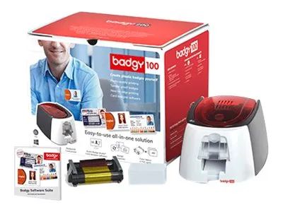 Evolis Badgy 100 - Plastikkartendrucker - Farbe - Thermosublimation/thermische Übertragung - CR-80 Card (85.6 x 54 mm)