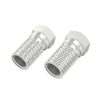 Hama F-Stecker, 7,0 mm, schraubbar, 4 Stück