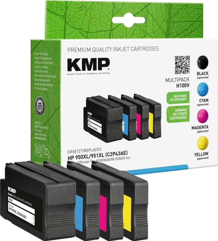 KMP Tintenpatrone H100V kompatibel mit HP 950XL/951XL