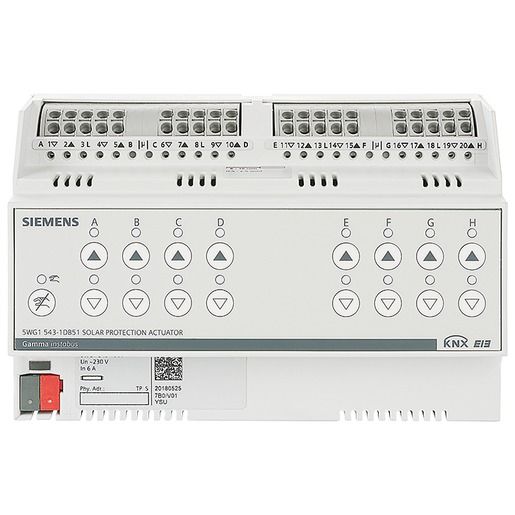 Siemens SONNENSCHUTZAKTOR 8X230VAC/6A / SIEMEN N 543D51 5WG1543-1DB51