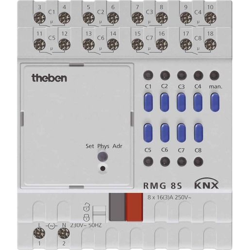 Theben REG SCHALTAKTOR GRUNDGERÄT / THEBEN RMG8S KNX T4930220