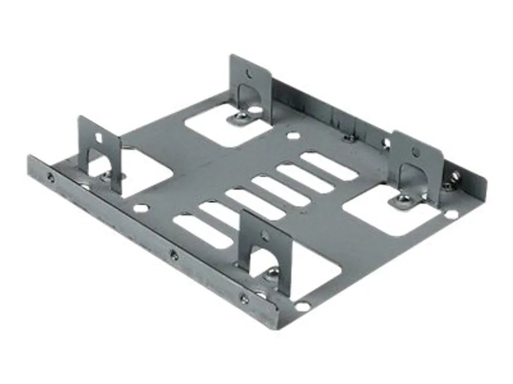 StarTech.com Dual 2,5 SATA Festplatten auf 3,5 Einbauschacht Halterung - 2-fach HDD/SSD Halterung mit SATA Strom- und Datenkabel - Laufwerksschachtadapter - 3,5" auf 2,5" (8.9 cm to 6.4 cm)