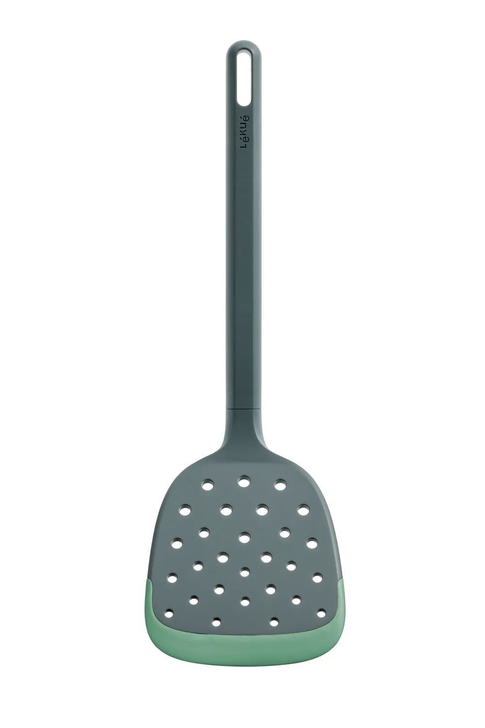 Lékué Kratzfester Pfannenwender mit Schlitzen - Green