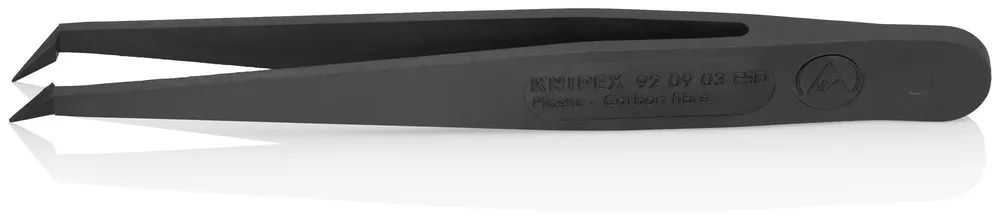 KNIPEX Kunststoffpinzette ESD Glatt 110 mm