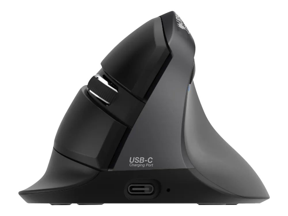 Urban Factory ERGO PRO - Maus - vertikal - ergonomisch - Für Linkshänder - 6 Tasten - kabellos - Bluetooth 5.0, 2.4 GHz - kabelloser Empfänger (USB)