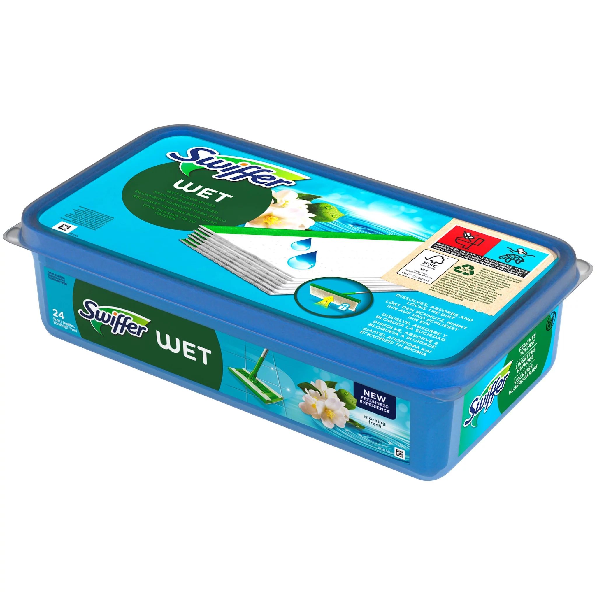 Swiffer Wet Wischtücher Nachfüllpackung 24er Morning Fresh