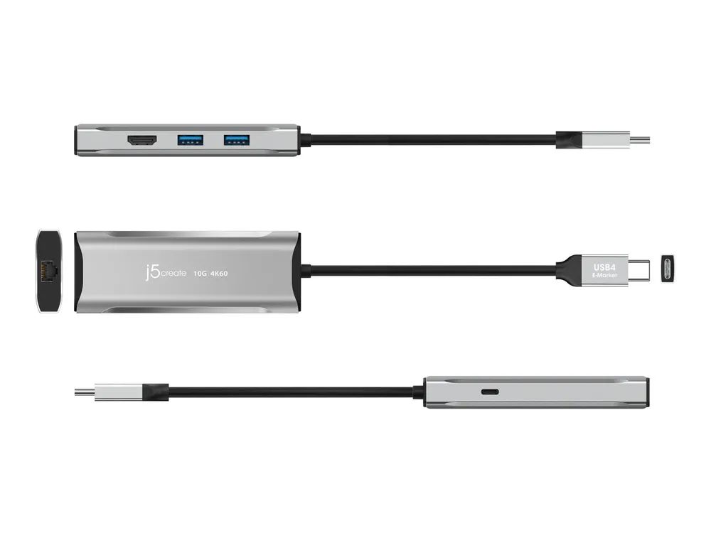 j5create JCD392-N - Dockingstation - USB-C / USB4 / Thunderbolt 3 / Thunderbolt 4