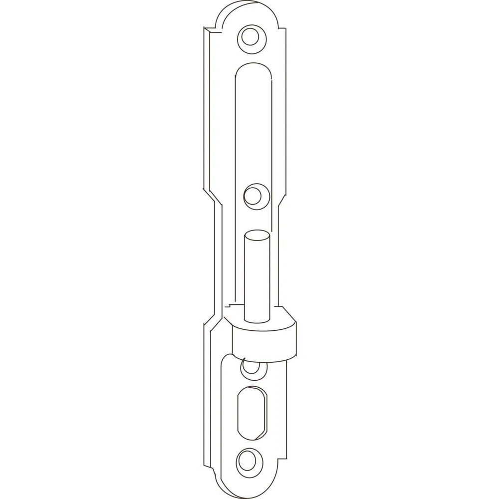MACO RUSTICO Ladenplattenkloben MV flächenbündig/gerade, B=20mm, schwarz (56839)