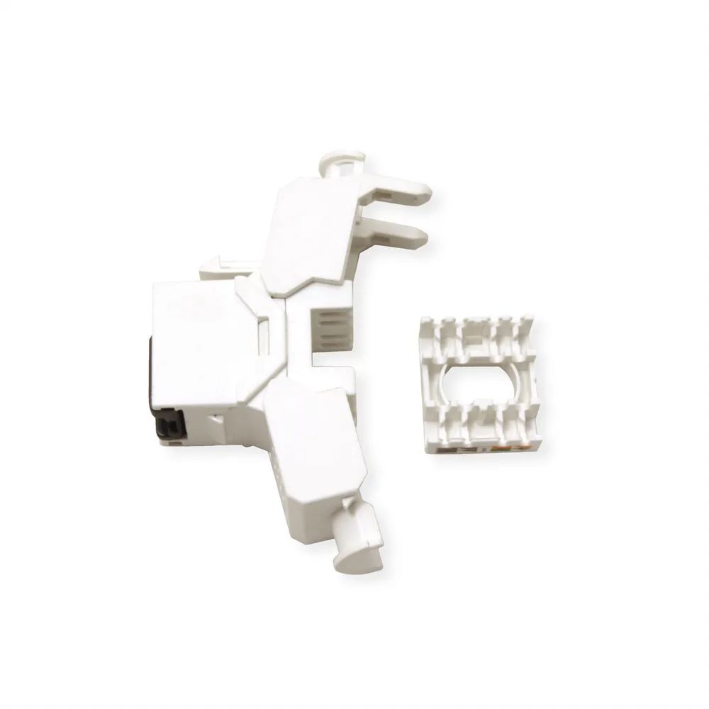 VALUE Cat.6A (Class EA) Keystone, RJ-45, ungeschirmt, werkzeuglos, weiß