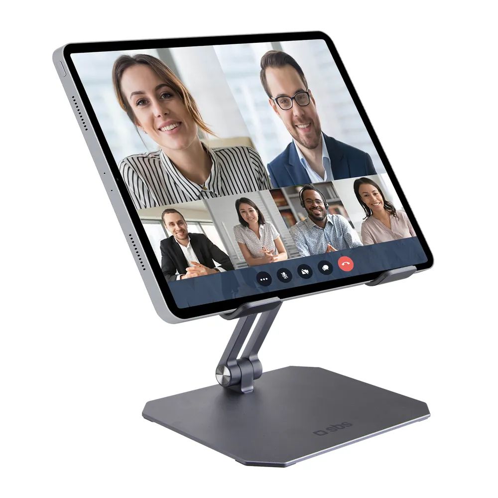 SBS Falt- und schwenkbarer Tischständer für Tablets aus Aluminium