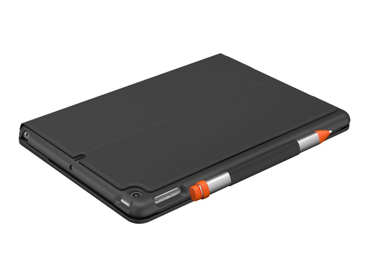 Logitech Slim Folio - Tastatur und Foliohülle - Bluetooth - QWERTY - GB - Graphite - für Apple 10.2-inch iPad (7. Generation, 8. Generation)