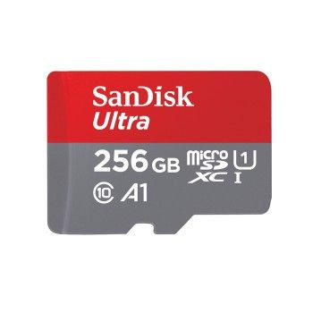 SanDisk microSDHC Ultra 256GB (UHS-1/Cl.10/120MB/s) + Adapter, "Tablet"