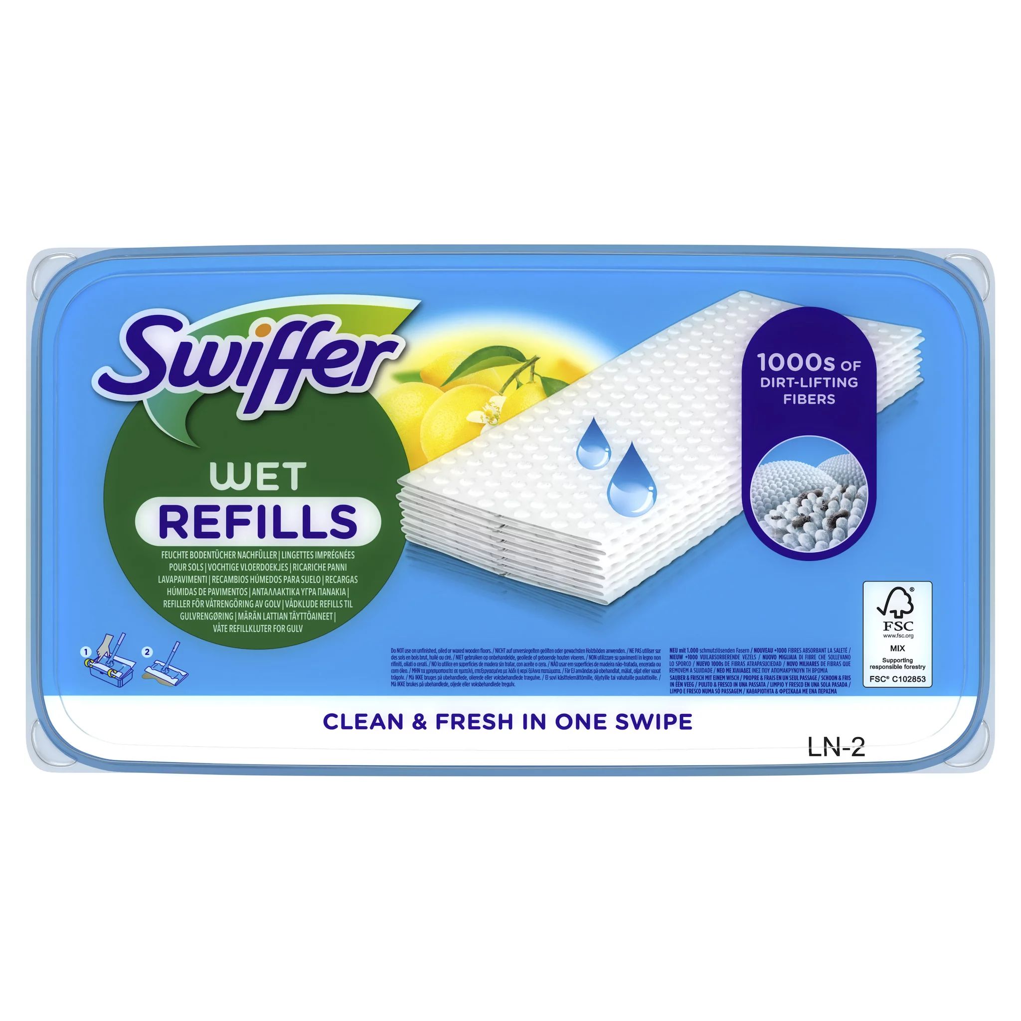 Swiffer Wet Wischtücher Nachfüllpackung 10er Citrus Fresh