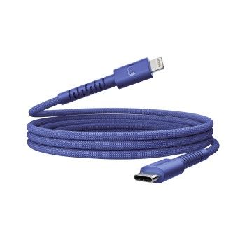 Fresh 'n Rebel USB-C zu Lightning silicone geflochtenes Kabel "FlexWave" 2m, True Blue