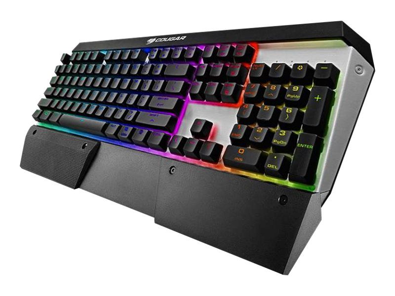 Cougar Gaming Attack X3 RGB - Full-size (100%) - USB - Mechanischer Switch - QWERTZ - RGB-LED - Schwarz - Silber