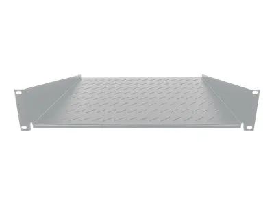 Intellinet 19" Cantilever Shelf, 2U, 2-Point Front Mount, 250mm Depth, Max 25kg, Grey, Three Year Warranty - Rack - Regal - Grau, RAL 7035 - 2U - 48.3 cm (19")