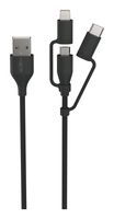 Ansmann Daten-/Ladekabel USB 3in1 - Kabel - Digital/Daten