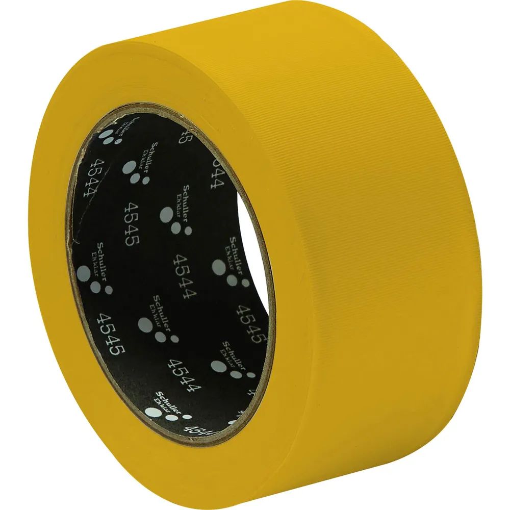 SCHULLER Bauklebeband MASK Q PVC UV-beständig und quergerillt 30mm x 33m gelb