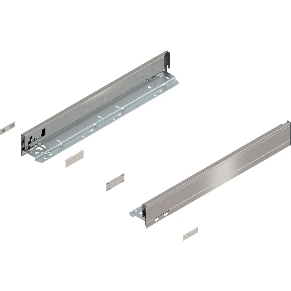 BLUM LEGRABOX pure Zarge Höhe N, NL 500, INOX (Anti-Fingerprint)