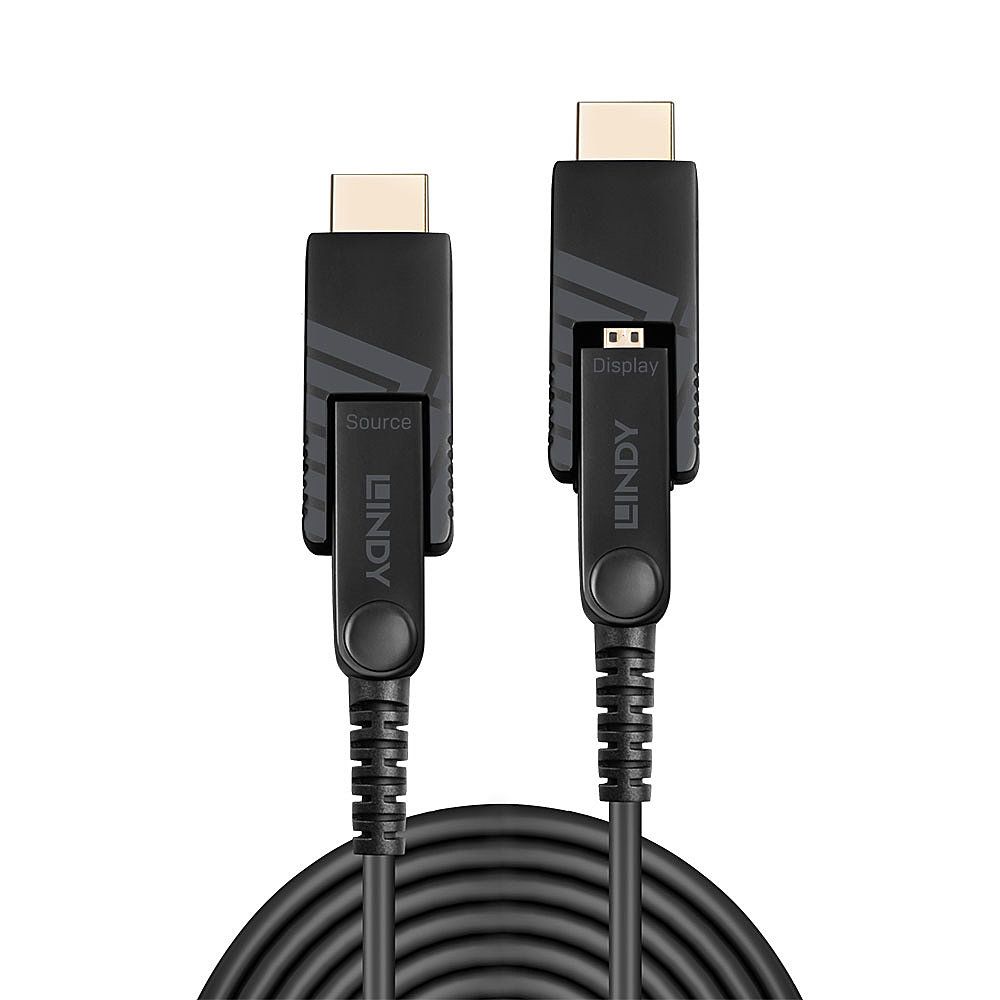 Lindy HDMI-Kabel - 50 m - Geschützter Hybridkupfer/Faseroptik