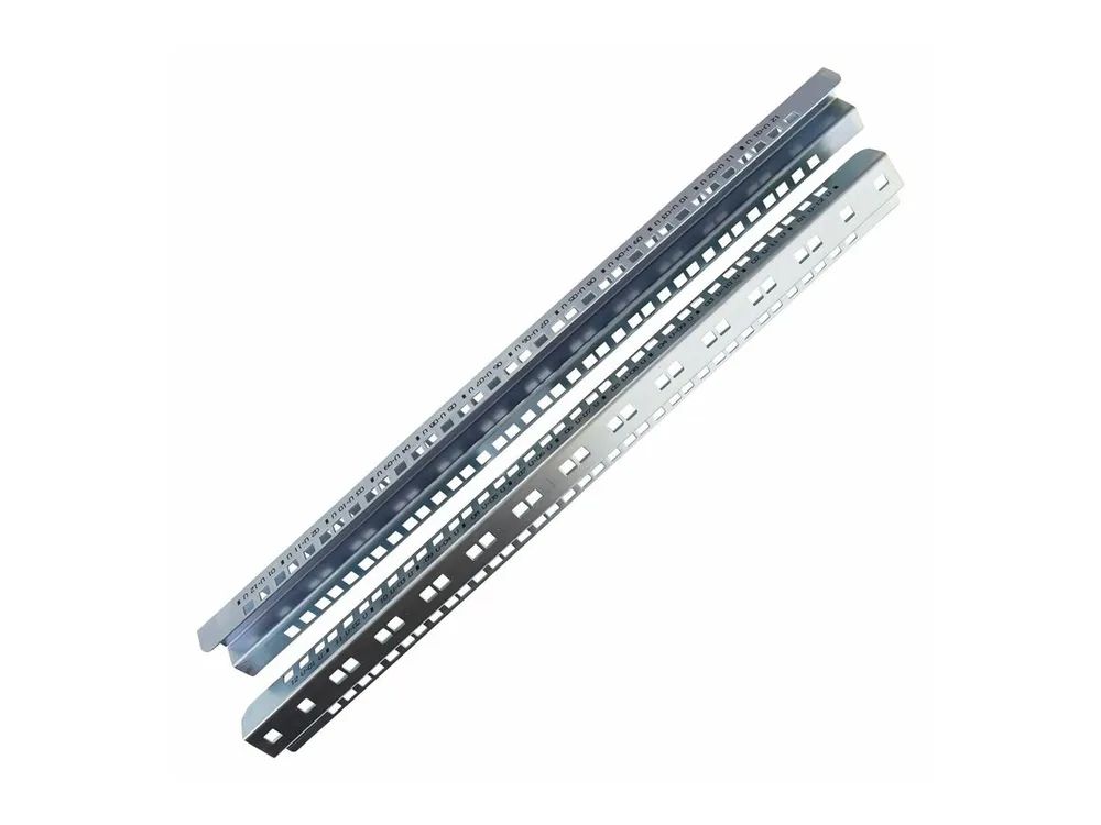 Lanview by Logon - Rack-Montageschienen - galvanized - Schrankmontage - Stahl - 12U - 48.3 cm (19")