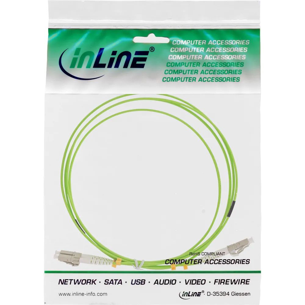 InLine LWL Duplex Kabel - LC/LC - 50/125µm - OM5 - 1m